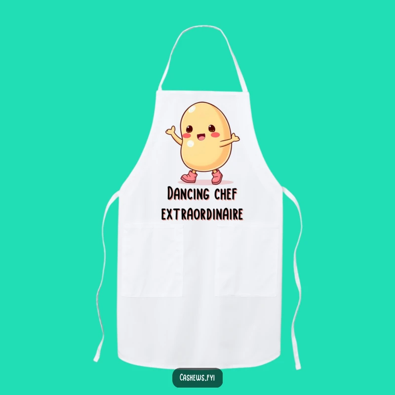 Funny Dancing Cashew Apron - Groovy Nut Kitchen Wear for a Fun Cook