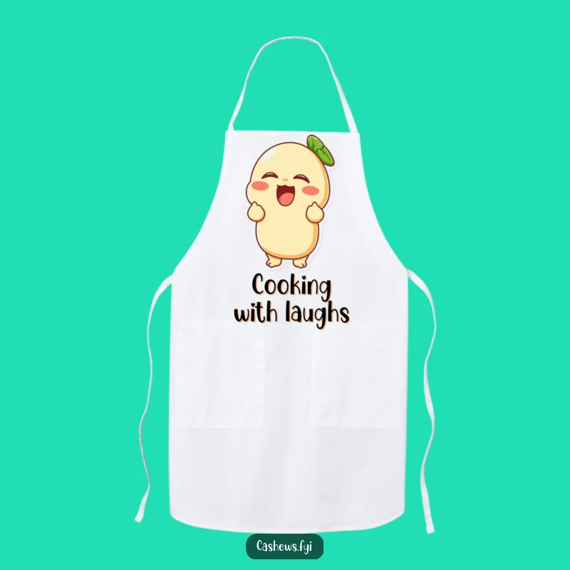 Funny Giggling Cashew Apron: Chef's Laughing Partner, Perfect Cooking Gift