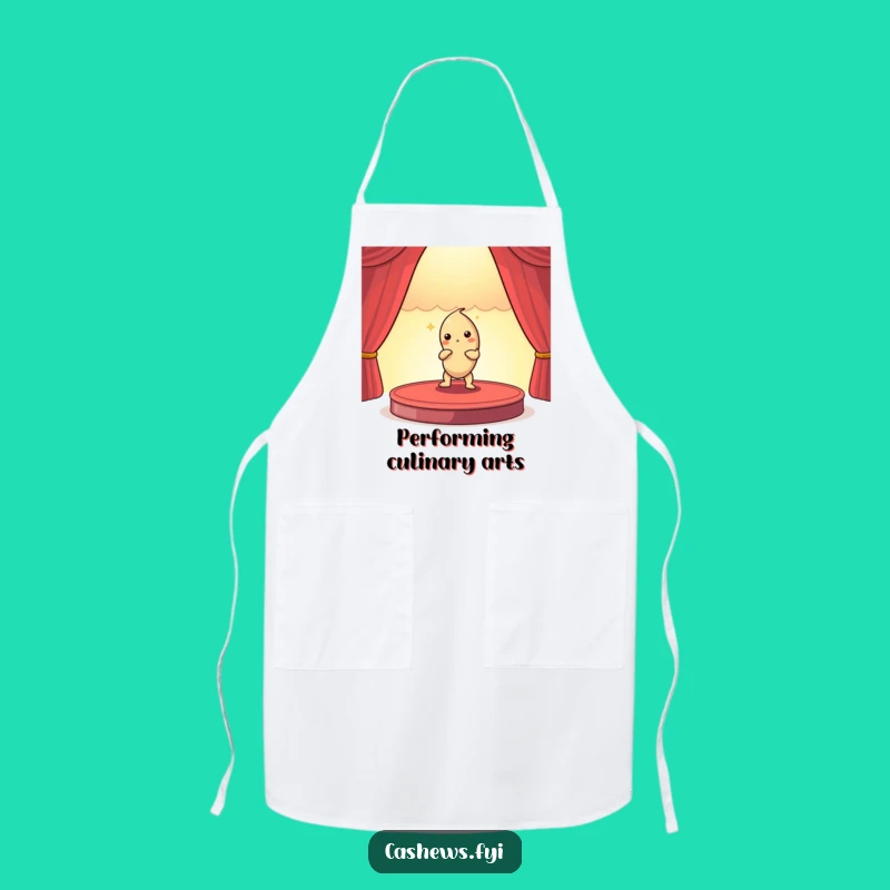 Funny Cashew Nut Chef's Stage Apron - Cook with Comedy!