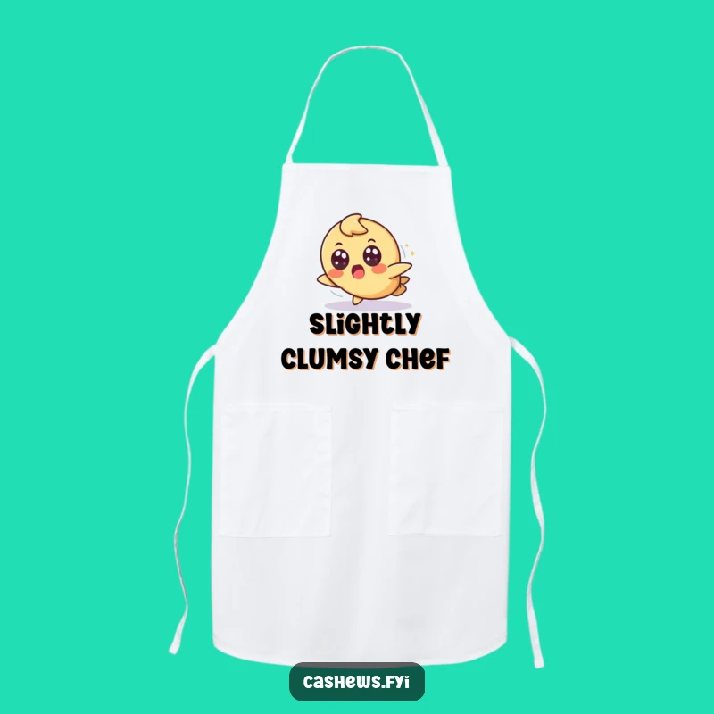 Funny Surprised Cashew Apron: Cook with Grace (Even When You Trip) in the Kitchen