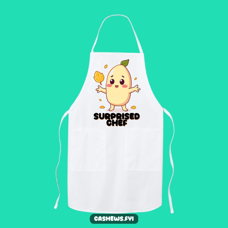 Funny Surprised Cashew Apron: Cook with Delightful Shock