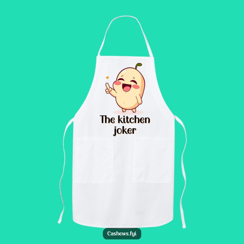 Funny Laughing Cashew Apron - Kitchen Humor & Hilarious Gift