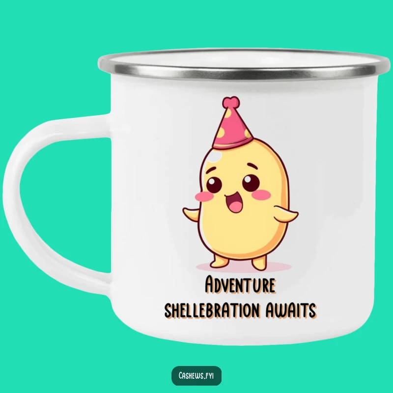 Funny Cashew Nut Party Mug - Thrilled Outdoor Nut, Perfect Adventure Gift!