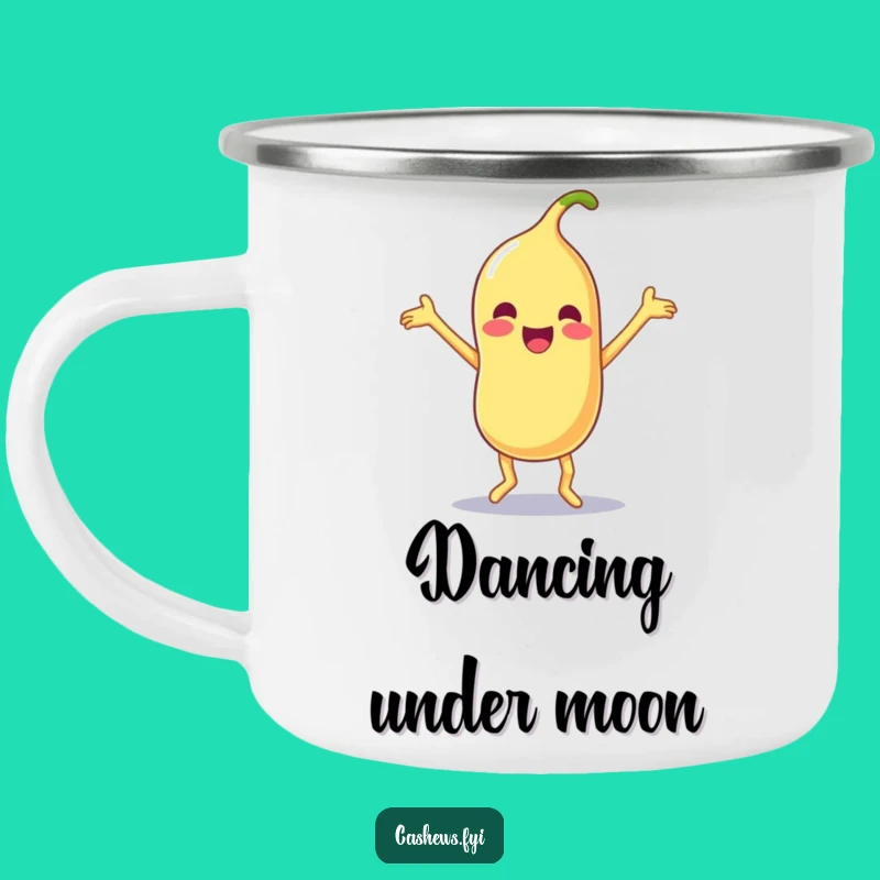Funny Kawaii Cashew Dance Camping Mug - Energetic & Hilarious Outdoor Gear