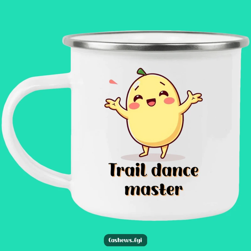 Funny Kawaii Cashew Dance Camping Mug - Hilarious Outdoor Companion for Movers
