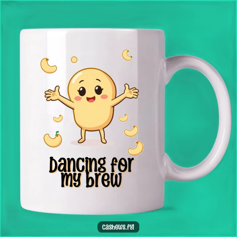 Funny Cashew Dance Mug: Hilarious Nutty Moves for a Fun-Loving Gift