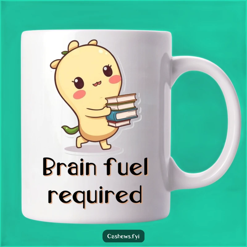 Funny Cashew Books Mug: A Hilarious Gift for Clumsy Students and Book Lovers!