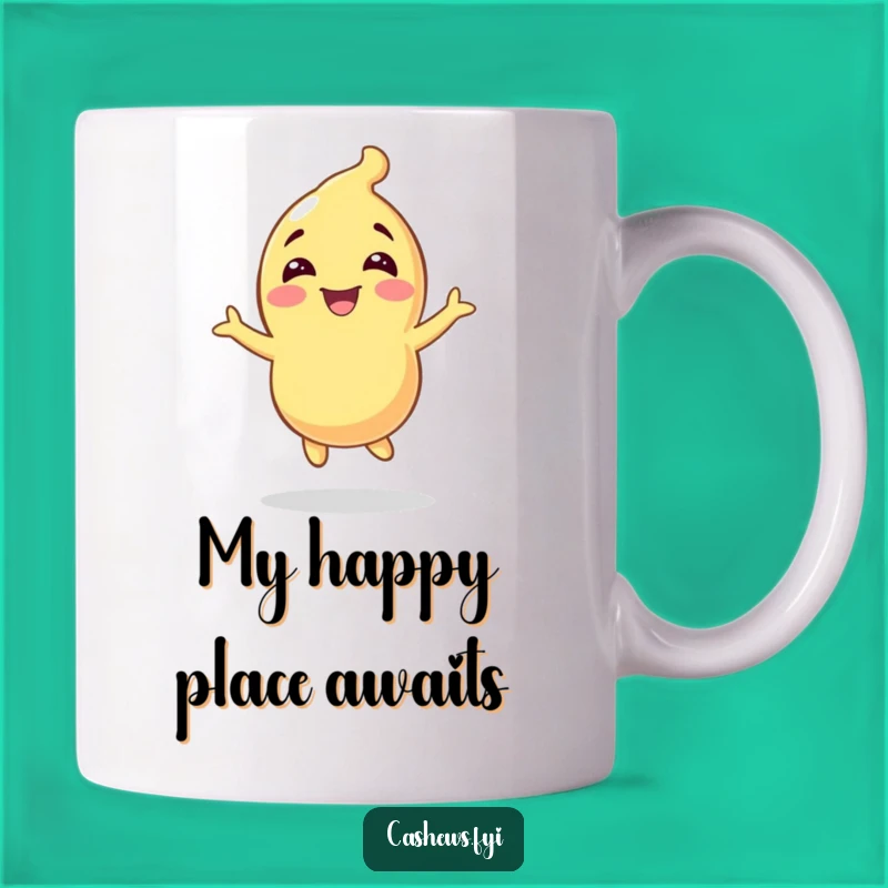 Funny Cashew Character Bouncing Mug - Perfect Joyful Gift!
