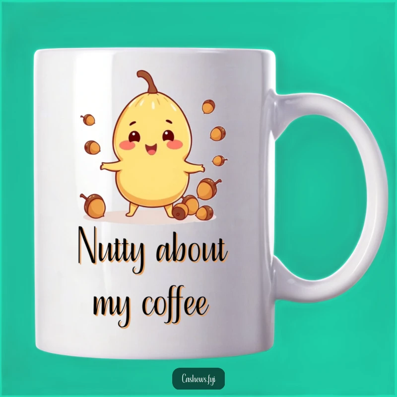 Funny Juggling Cashew Mug: A Hilarious Nutty Gift for Busy Hands