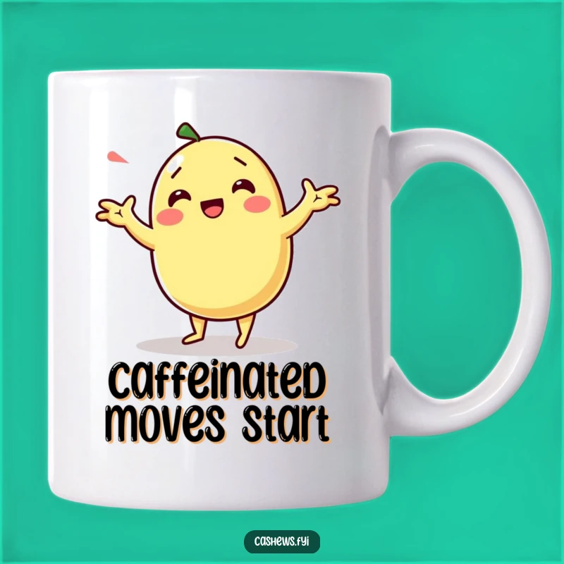 Funny Kawaii Cashew Dance Mug - Hilarious Nutty Gift for Anyone Who Loves to Groove