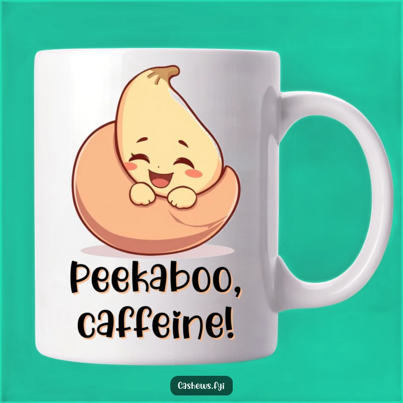 Funny Winking Cashew Mug: A Cheeky Nutty Surprise for Your Morning Brew Gift