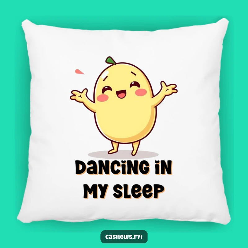 Funny Kawaii Cashew Dance Pillow - Comfy and Hilarious Nutty Accent for Dancers