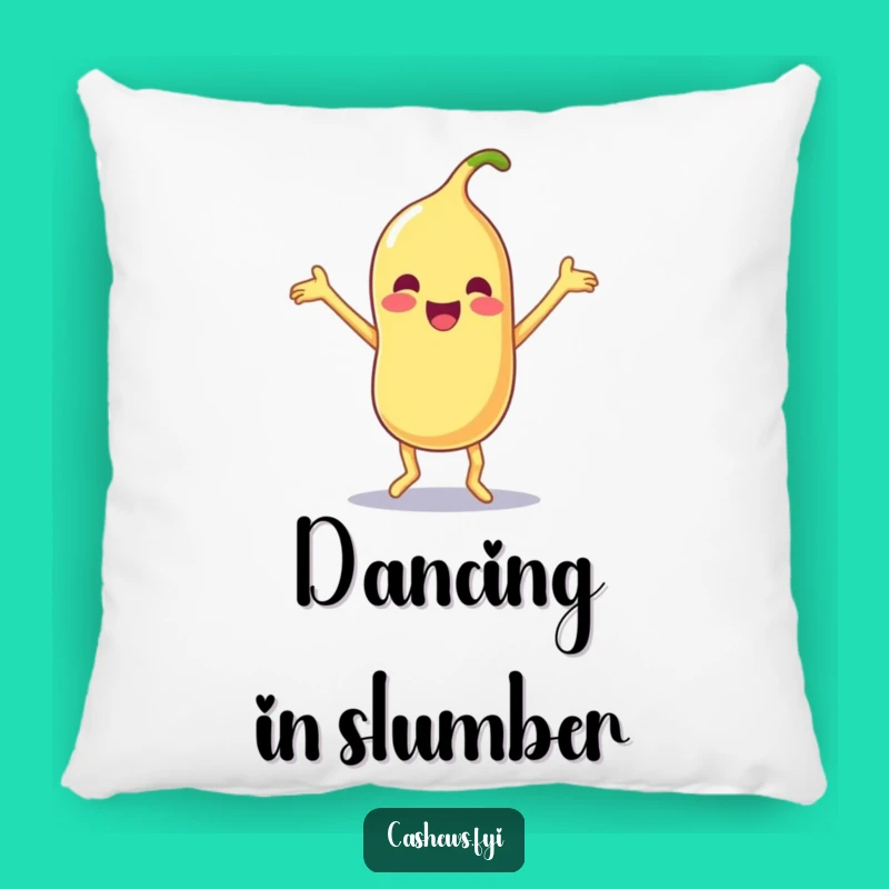 Funny Kawaii Cashew Dance Pillow - Comfy & Hilarious Decor for Dancers