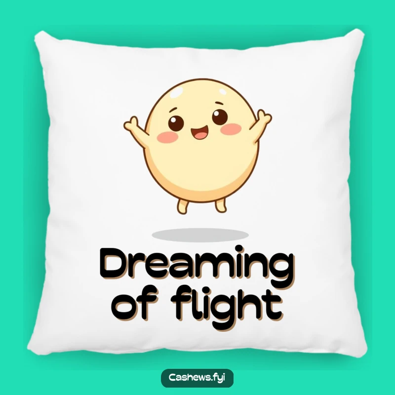Funny Leaping Cashew Pillow: Soft Nut Cushion, Hilarious Home Decor Gift