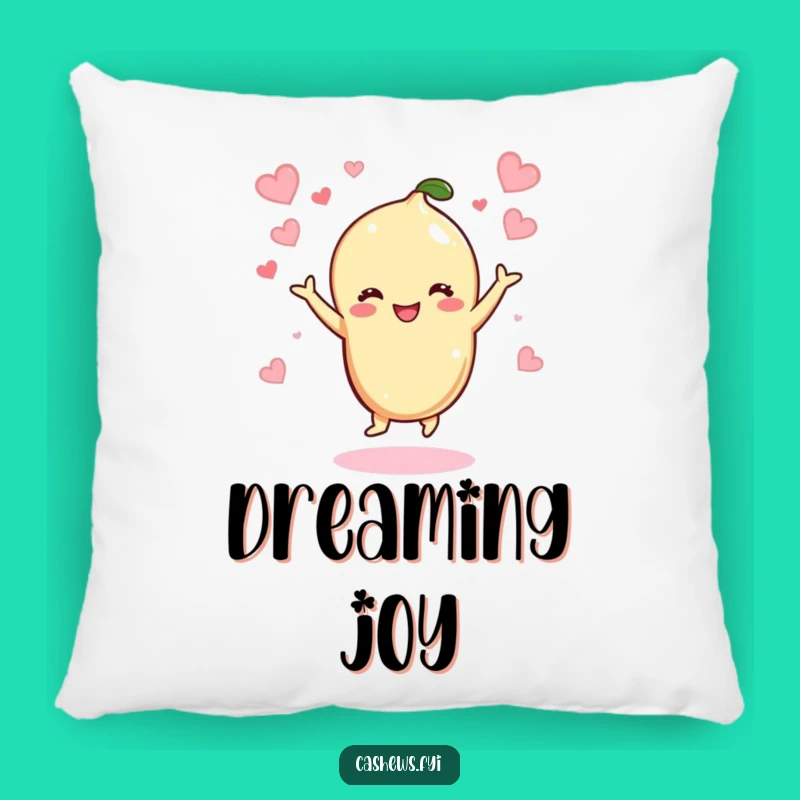 Funny Kawaii Cashew Dancing Pillow: Cozy Joyful Nutty Cushion, Great Funny Gift