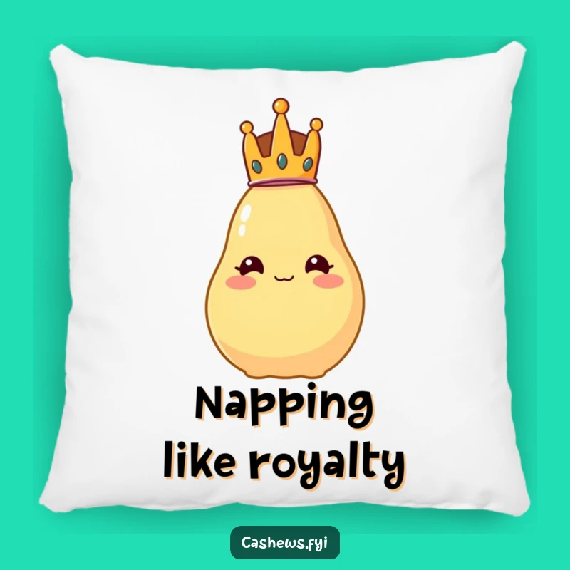 Funny Royal Cashew Pillow: Cozy Up with This Crowned Comedian