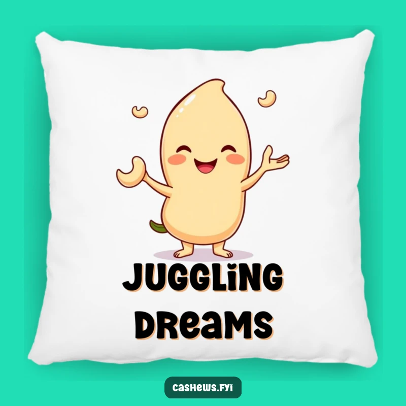 Funny Juggling Cashew Pillow: Soft Nut Cushion, Hilarious Home Decor Gift