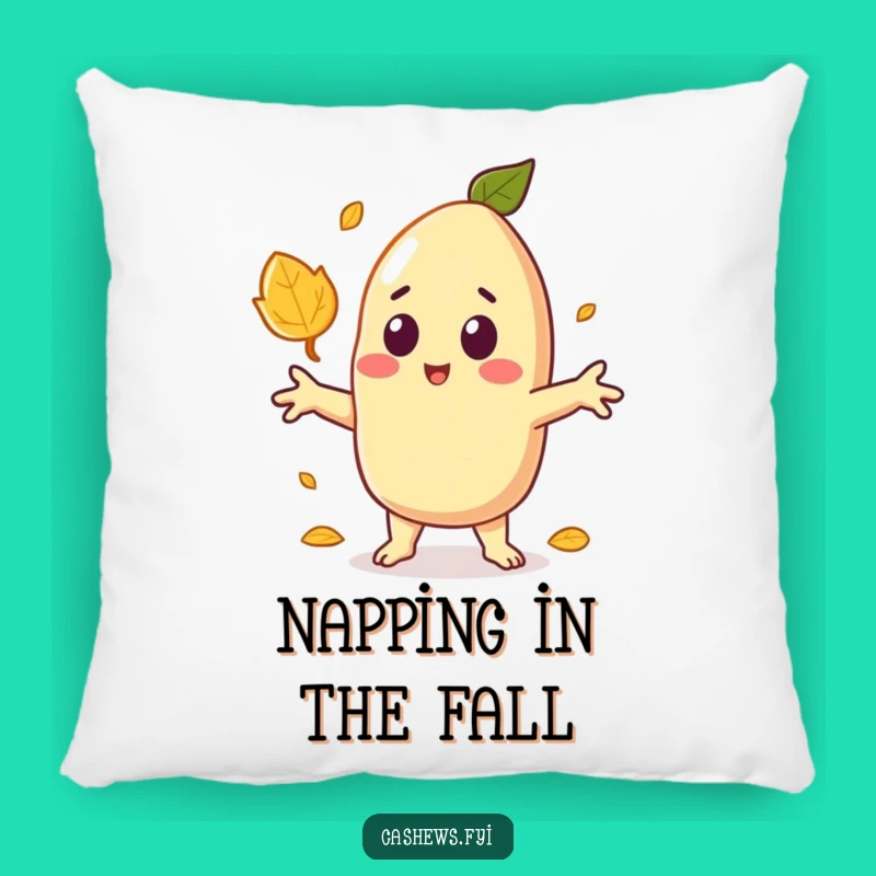 Funny Surprised Cashew Pillow: Comfy & Humorous Accent