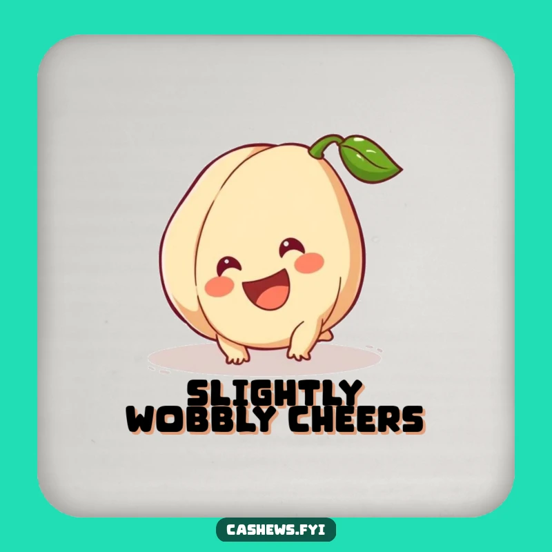 Funny Cashew Coasters: Protect Surfaces with Tripping Nut Humor