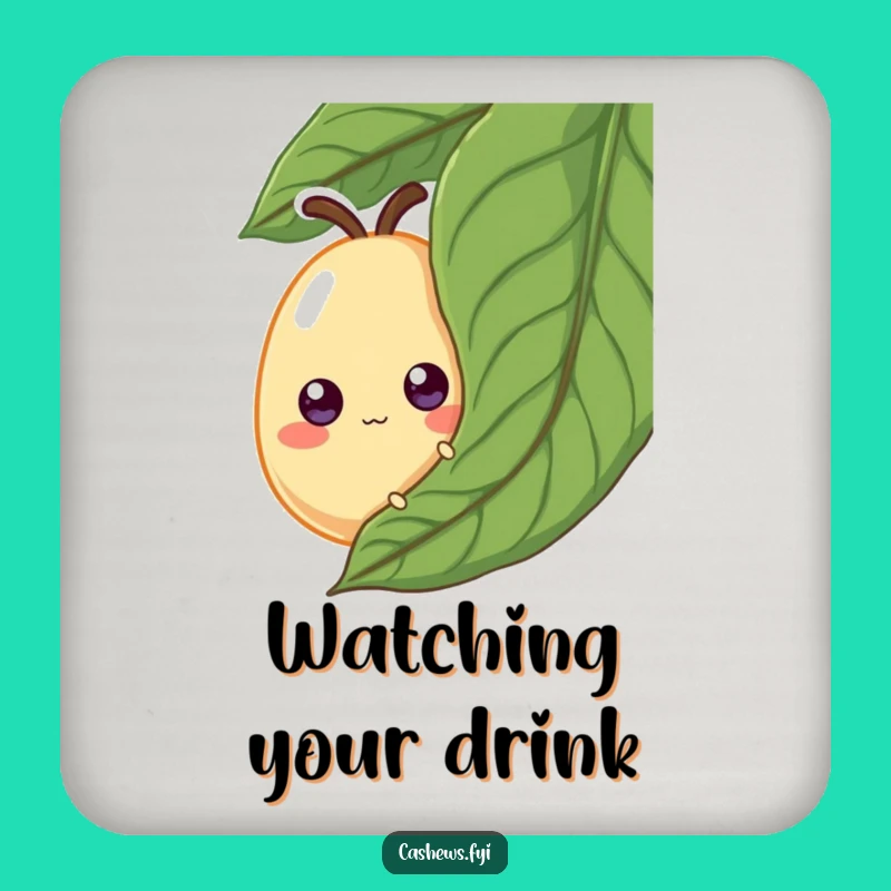 Funny Cashew Coasters: Protect Surfaces with Googly Eye Humor
