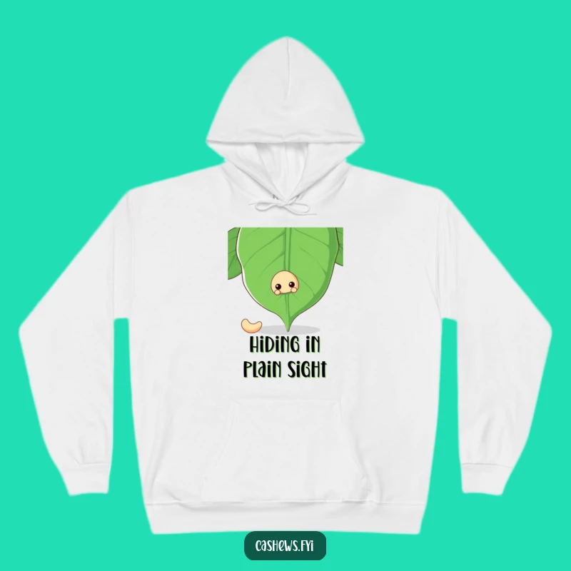 Cozy Funny Cashew Nut Leafy Hug Hoodie - Warm & Whimsical Gift!