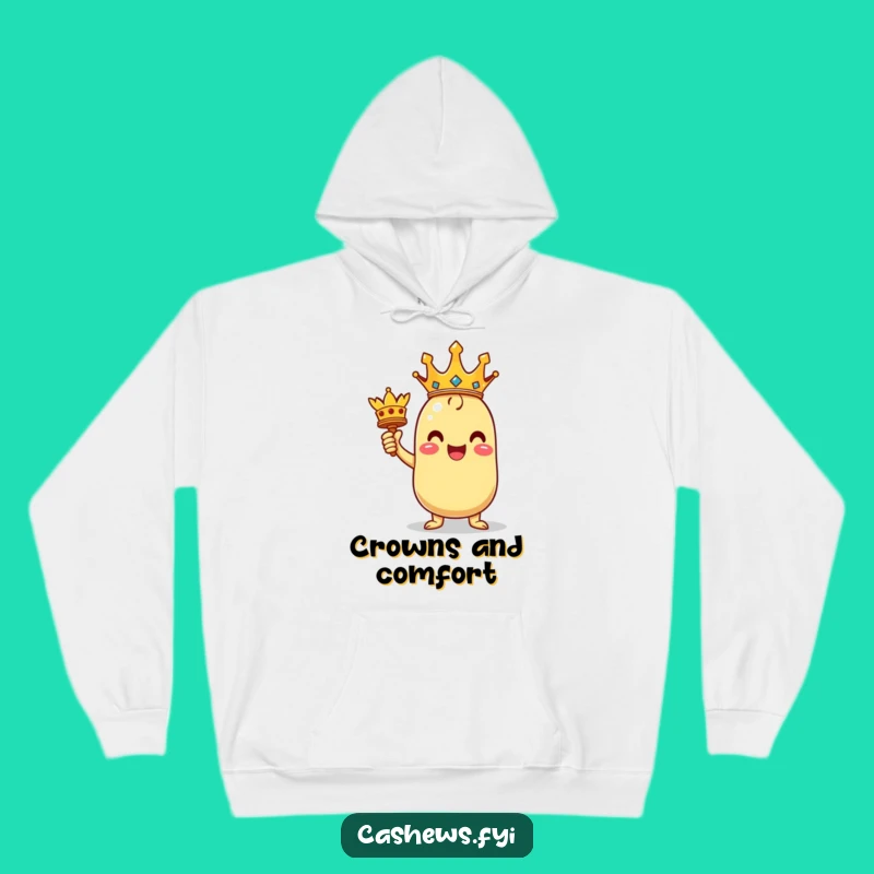 Cozy Funny Royal Cashew Hoodie: Warm & Humorous Champion Apparel