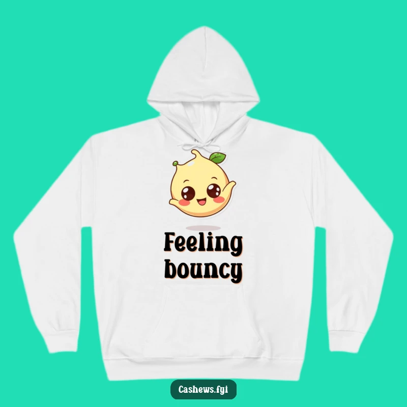 Funny Cashew Acrobat Hoodie: Cozy Cheerful Cashew Somesault Sweatshirt for Fun
