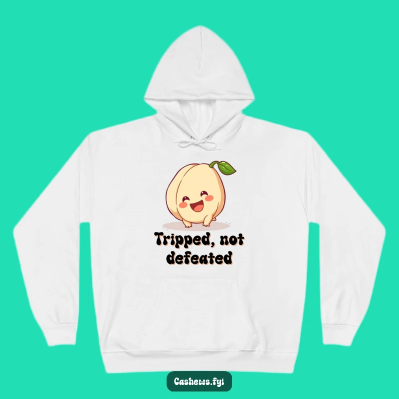 Funny Cashew Hoodie: Cozy Tripping Nut Smiling Big Sweatshirt