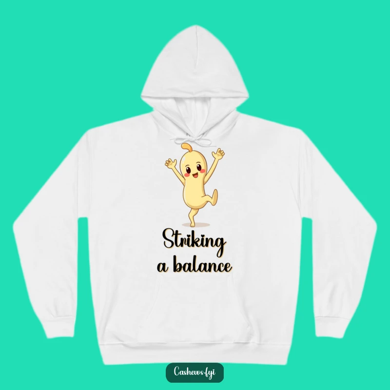 Funny Cashew Pose Hoodie: Cozy & Dramatic Nut, Perfect Humorous Gift