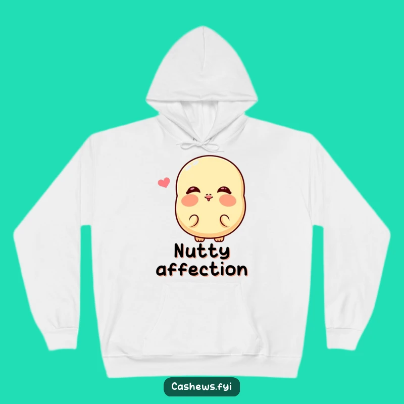 Funny Kawaii Cashew Kiss Hoodie: Cozy Cheeky Nut Sweatshirt, Ultimate Funny Gift