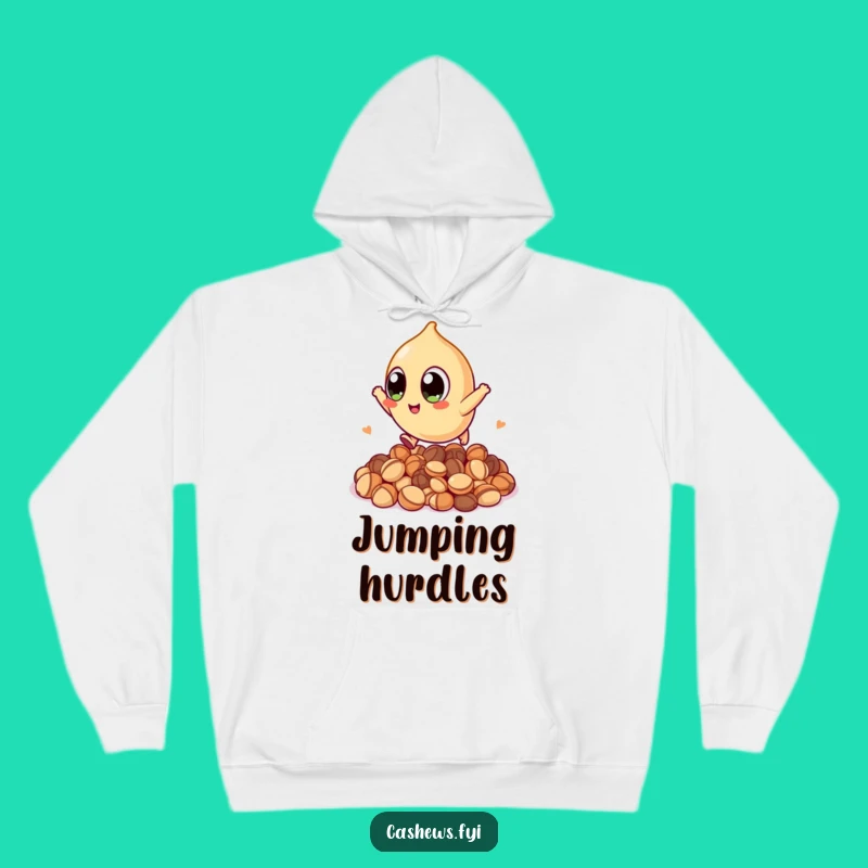 Funny Kawaii Cashew Hoodie: Cozy Jumps and Big Eyes, a Hilarious & Warm Gift
