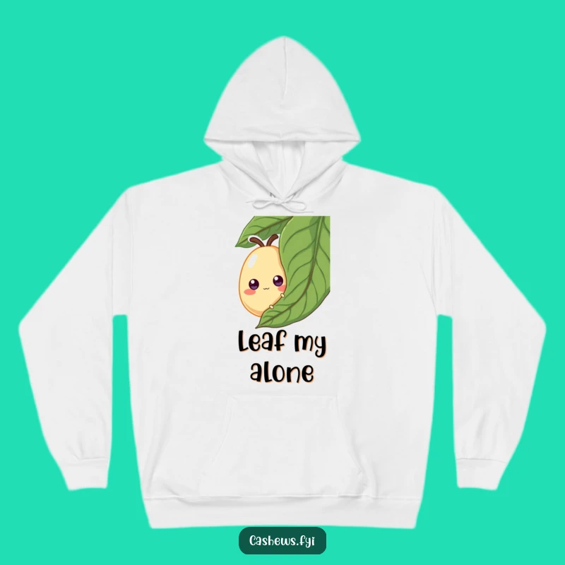 Funny Cashew Hoodie: Cozy Googly Eye Nut Peeking Sweatshirt