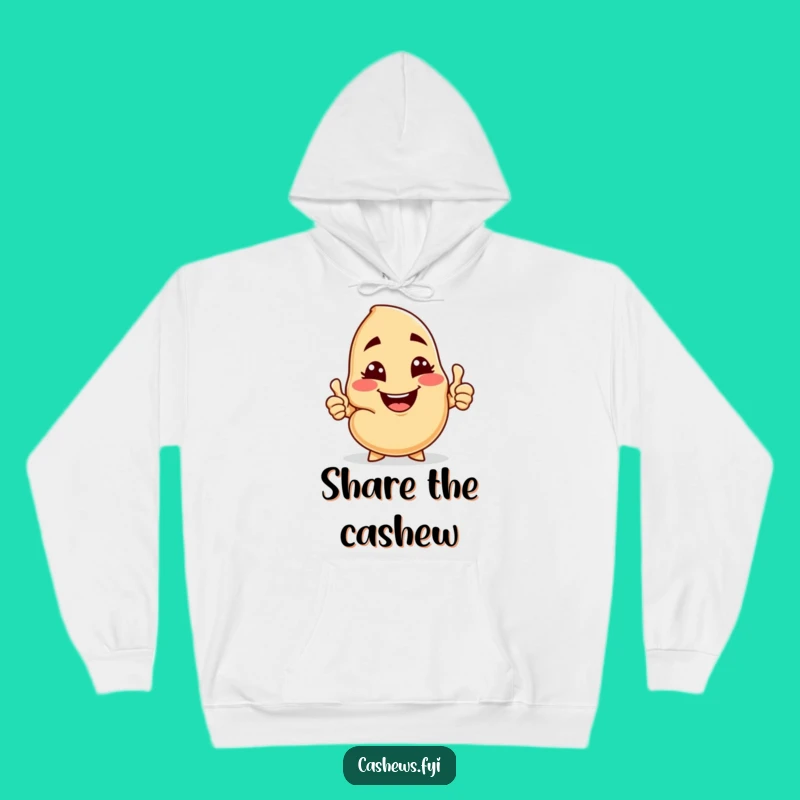 Funny Cheeky Cashew Hoodie: Cozy & Sharing Nut, Perfect Humorous Gift