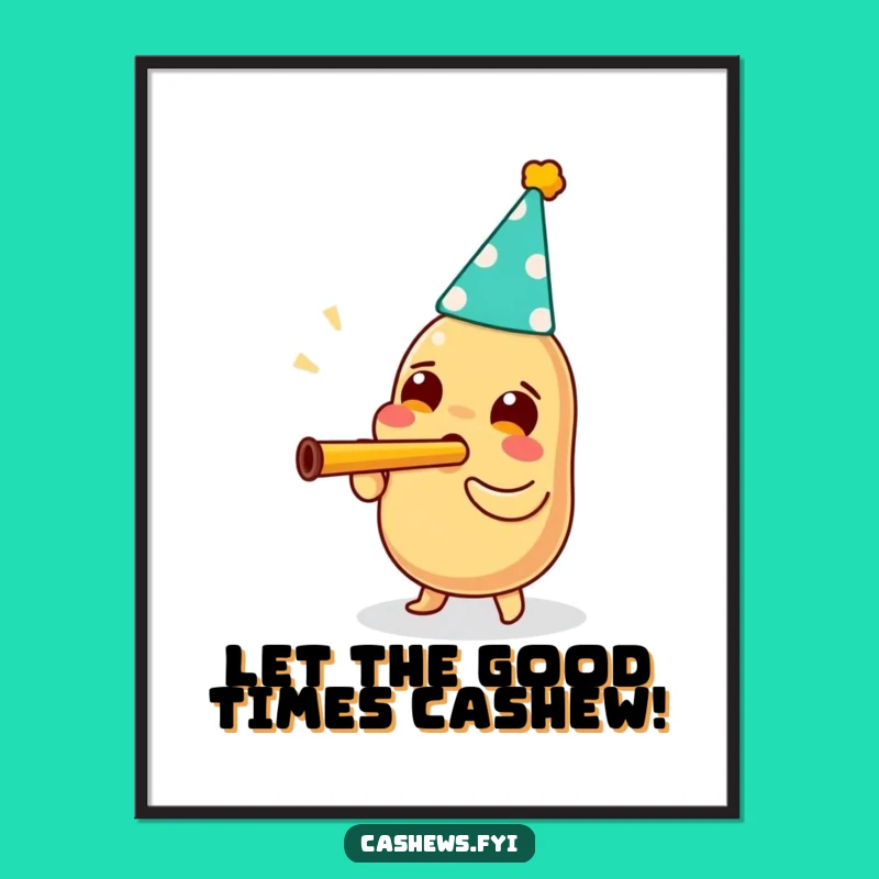 Funny Free Printable Wall Art: Kazoo Party Cashew Decor, Festive Downloadable!