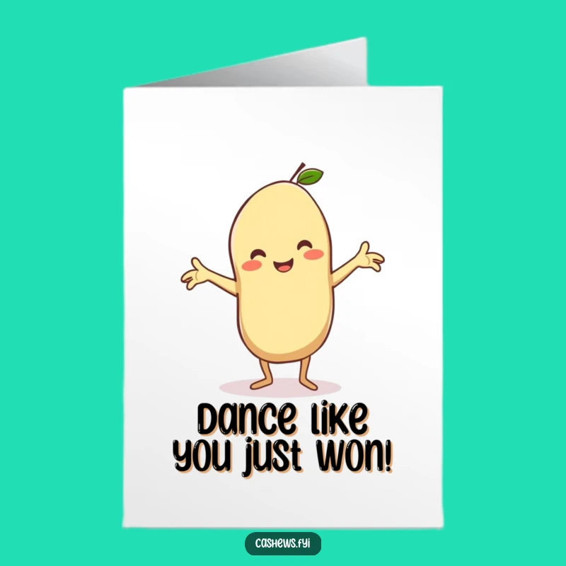 Free Printable Congrats Card Funny Cashew Dancing DIY Gift