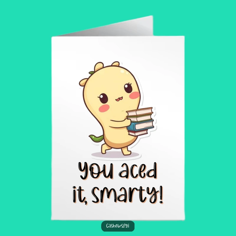 Free Printable Congrats Card: Funny Cashew Tripping for Amusing DIY Celebration