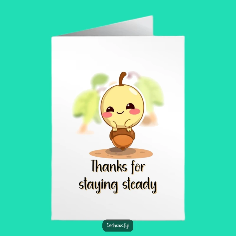 Free Printable Thank You Card: Cashew's Acorn Gratitude