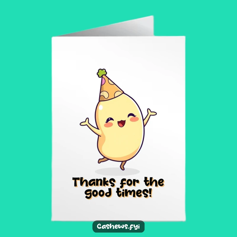 Thank You Dance Card: Free Printable Cashew's Gratitude, Fun Downloadable Gift!