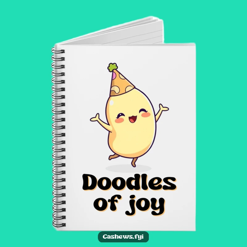 Funny Cashew Notebook: Dancing Party Character Journal, Fun Gift