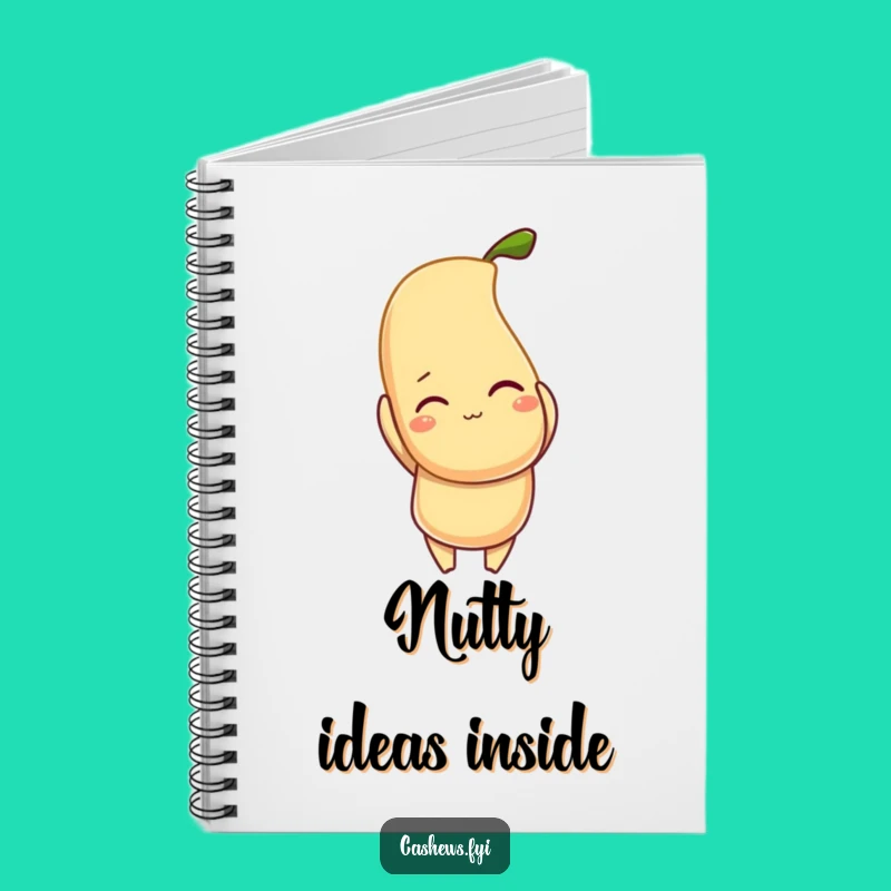 Funny Cashew Notebook - Hilarious Nutty Character Journal for Creative Ideas