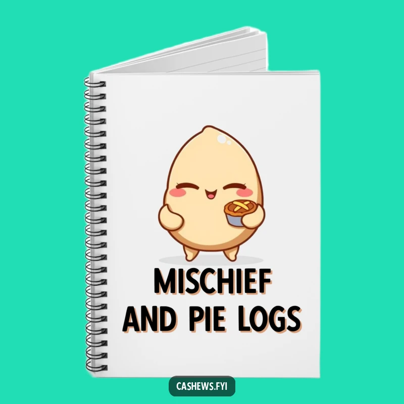 Funny Cashew Nut Sweet Plans Notebook - Jot Down Your Treats!