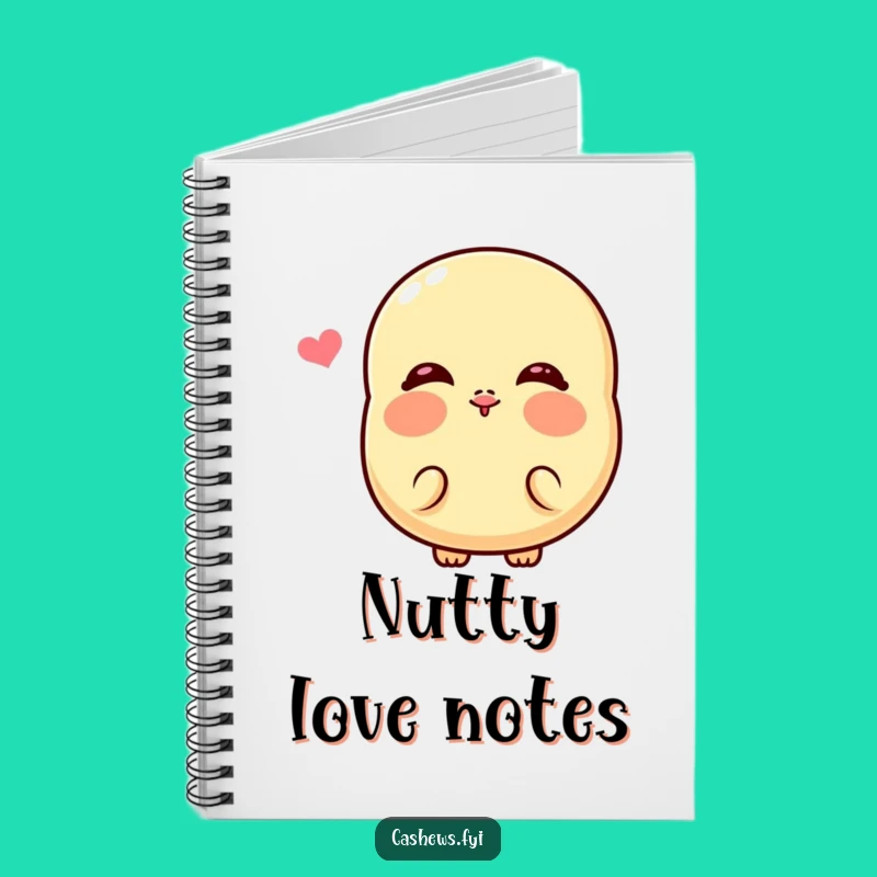 Funny Kawaii Cashew Kiss Notebook: Journal Cheeky Nut Ideas, Great Funny Gift