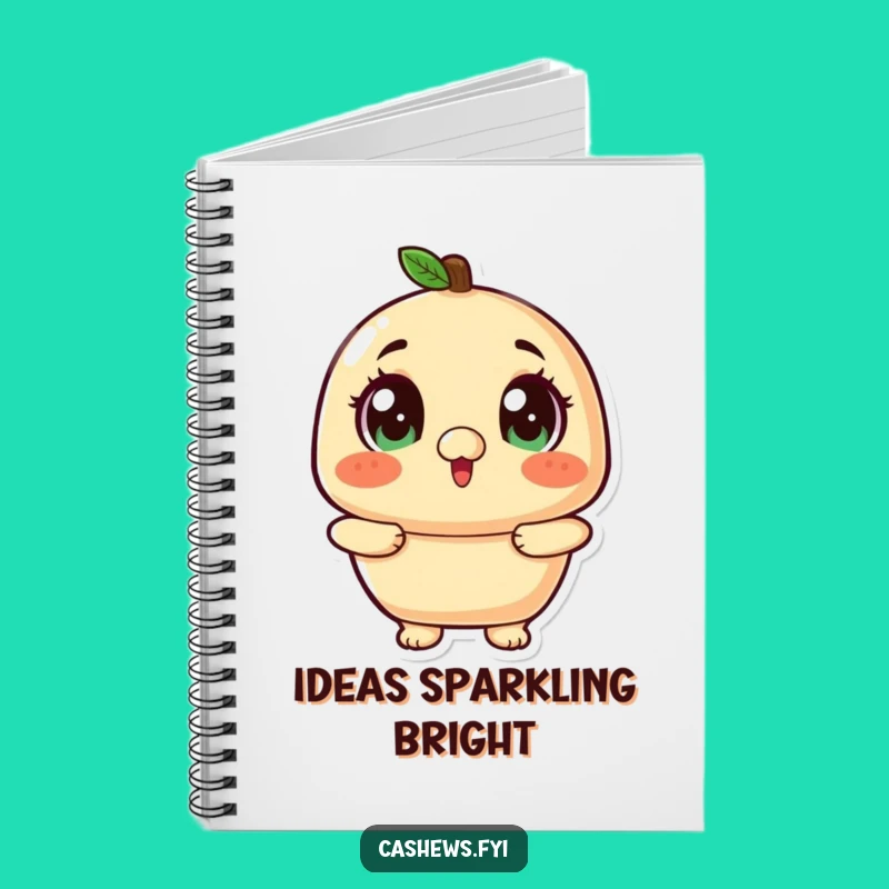 Funny Kawaii Cashew Wonder Notebook - Hilarious Journal for Your Brightest Ideas