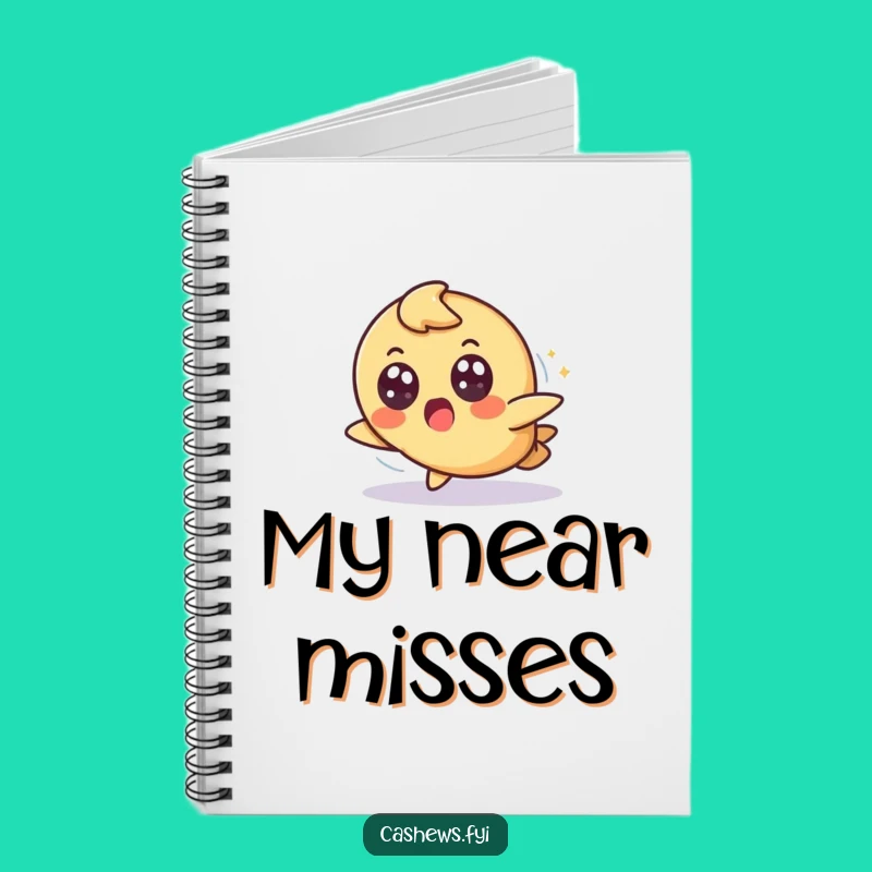 Funny Surprised Cashew Notebook: Jot Down Ideas After Graceful Tumbles