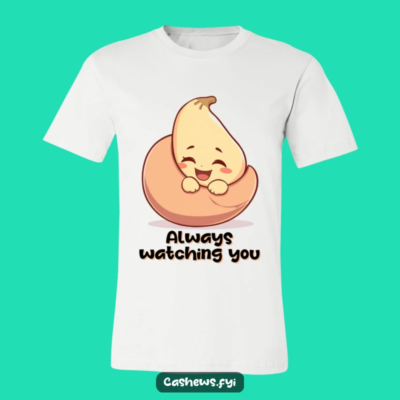 Funny Winking Cashew T-Shirt: Playful Nutty Apparel with a Cheeky Wink Gift