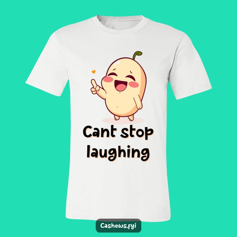 Funny Laughing Tears Cashew T-Shirt - Hilarious Reaction Tee