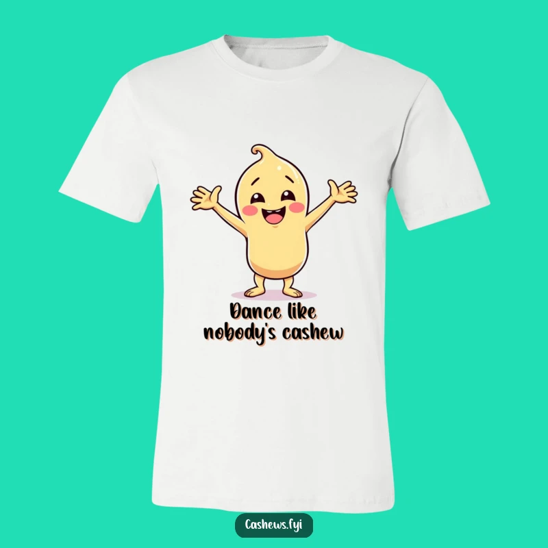 Funny Cashew Dance Party T-Shirt: Hilarious Grooving Character, Perfect Gift for Dancers!