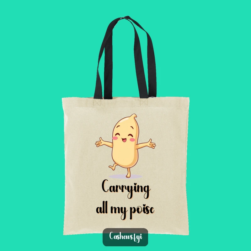 Funny Cashew Tote Bag: Carry Your Laughs with This Nutty Accessory