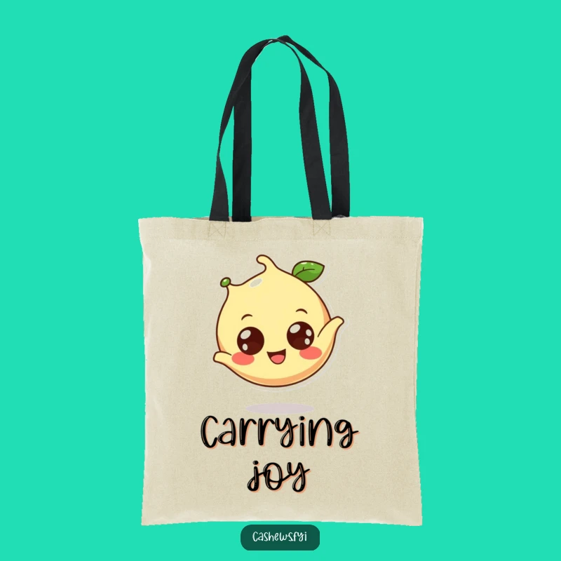 Funny Cashew Gym Tote Bag: Cheerful Cashew Somesault for Your Active Life