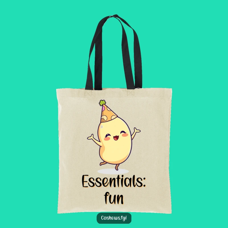 Funny Cashew Tote Bag: Dancing Party Character Design, Perfect Gift
